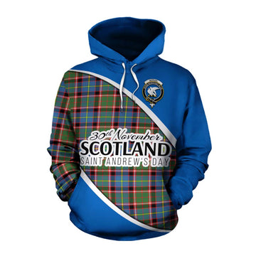 Norvel Family Crest Tartan Cotton Hoodie Celebrate Saint Andrew's Day in Style Pullover Hoodie XS - Tartan Vibes Clothing