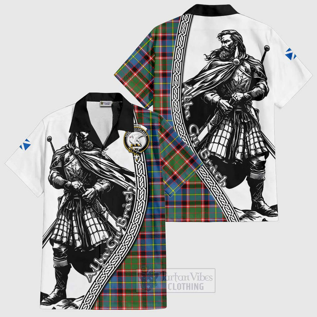 Norvel Tartan Clan Crest Hawaiian Shirt with Highlander Warrior Celtic Style Kid - Tartan Vibes Clothing