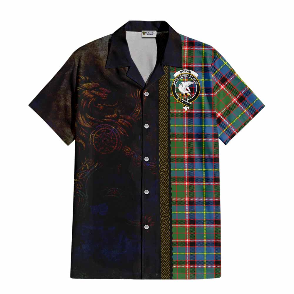 Norvel Tartan Family Crest Hawaiian Shirt Alba Gu Brath Be Brave Lion Ancient Style Kid - Tartan Vibes Clothing