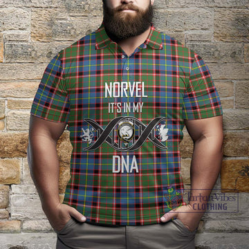 Norvel Tartan Polo Shirt with Family Crest DNA In Me Style Kid - Tartan Vibes Clothing