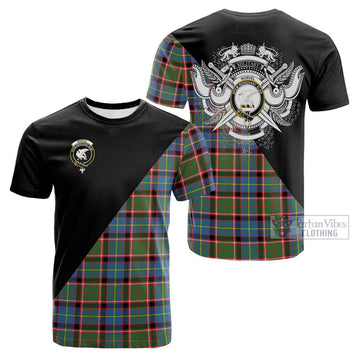 Norvel Tartan Cotton T-shirt with Family Crest and Military Logo Style Kid's Shirt - Tartan Vibes Clothing