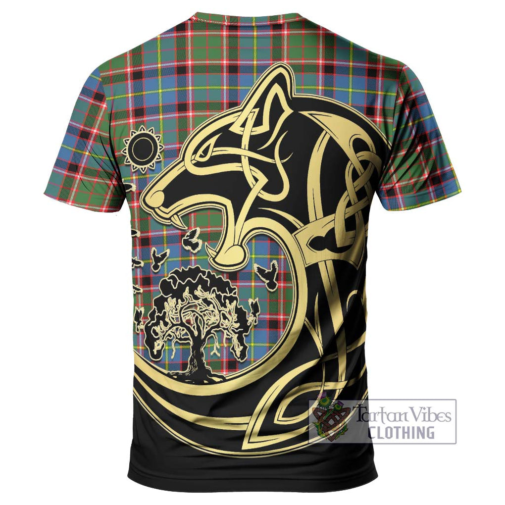 Norvel Tartan T-Shirt with Family Crest Celtic Wolf Style - Tartan Vibes Clothing