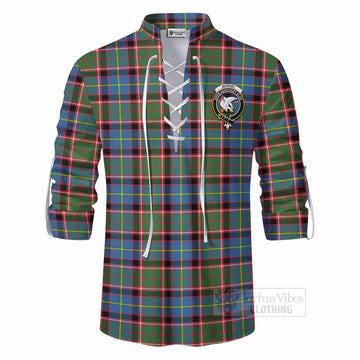Norvel Tartan Ghillie Kilt Shirt with Family Crest DNA In Me Style - Tartan Vibes Clothing