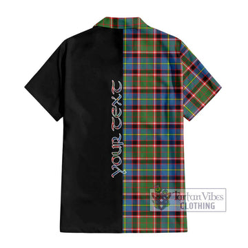 Norvel Tartan Hawaiian Shirt with Family Crest and Half Of Me Style - Tartan Vibes Clothing