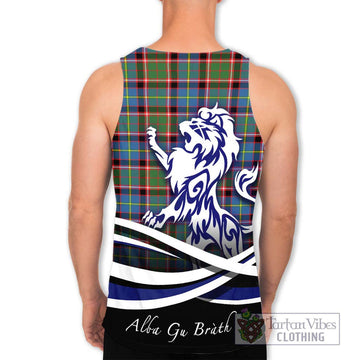 Norvel Tartan Men's Tank Top with Alba Gu Brath Regal Lion Emblem - Tartan Vibes Clothing