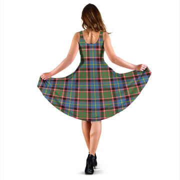 Norvel Tartan Sleeveless Midi Womens Dress - Tartan Vibes Clothing