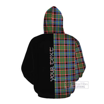 Norvel Tartan Cotton Hoodie with Family Crest and Half Of Me Style Pullover Hoodie - Tartan Vibes Clothing