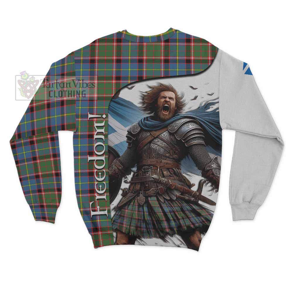 Norvel Crest Tartan Sweatshirt Inspired by the Freedom of Scottish Warrior - Tartan Vibes Clothing