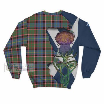 Norvel Tartan Family Crest Sweatshirt Scottish Thistle Celtic Inspired - Tartan Vibes Clothing