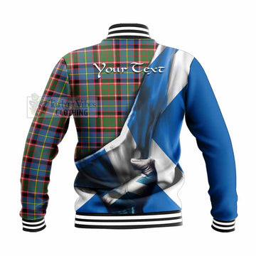 Norvel Tartan Baseball Jacket with Family Crest Scotland Patriotic Style - Tartan Vibes Clothing