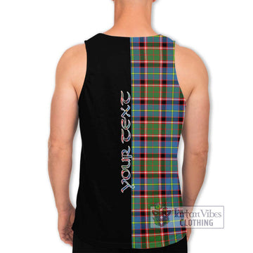 Norvel Tartan Men's Tank Top with Family Crest and Half Of Me Style - Tartan Vibes Clothing