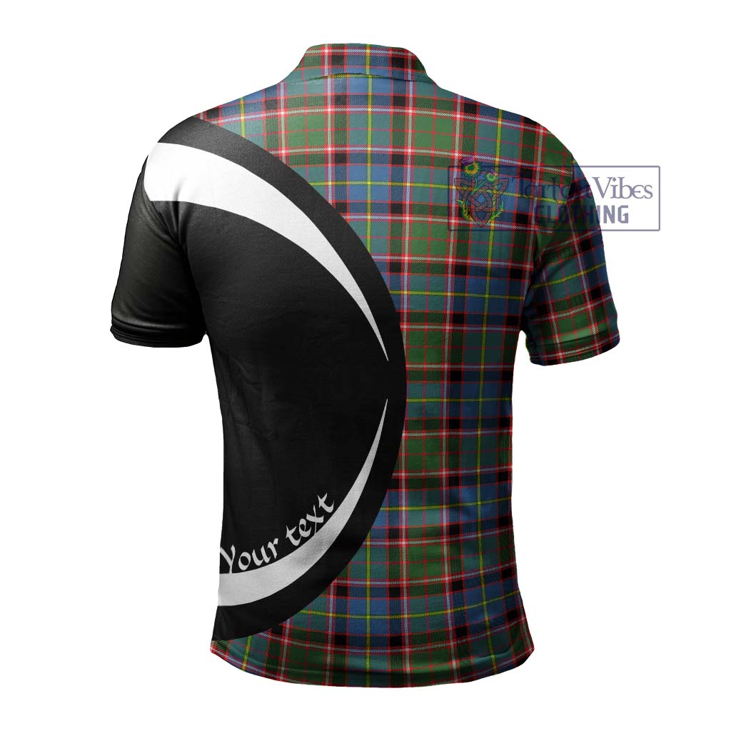 Norvel Tartan Men's Polo Shirt with Family Crest Circle Style - Tartan Vibes Clothing