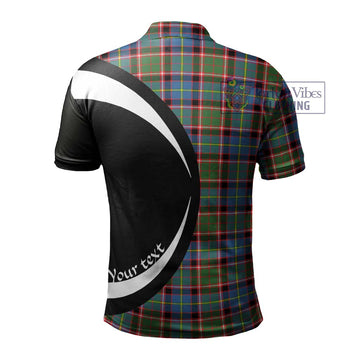 Norvel Tartan Men's Polo Shirt with Family Crest Circle Style - Tartan Vibes Clothing