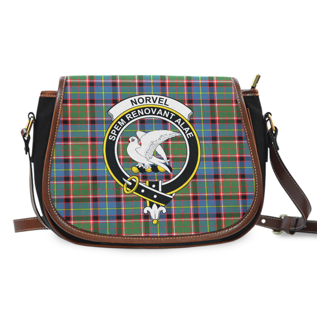 Norvel Tartan Saddle Bag with Family Crest - Tartan Vibes Clothing