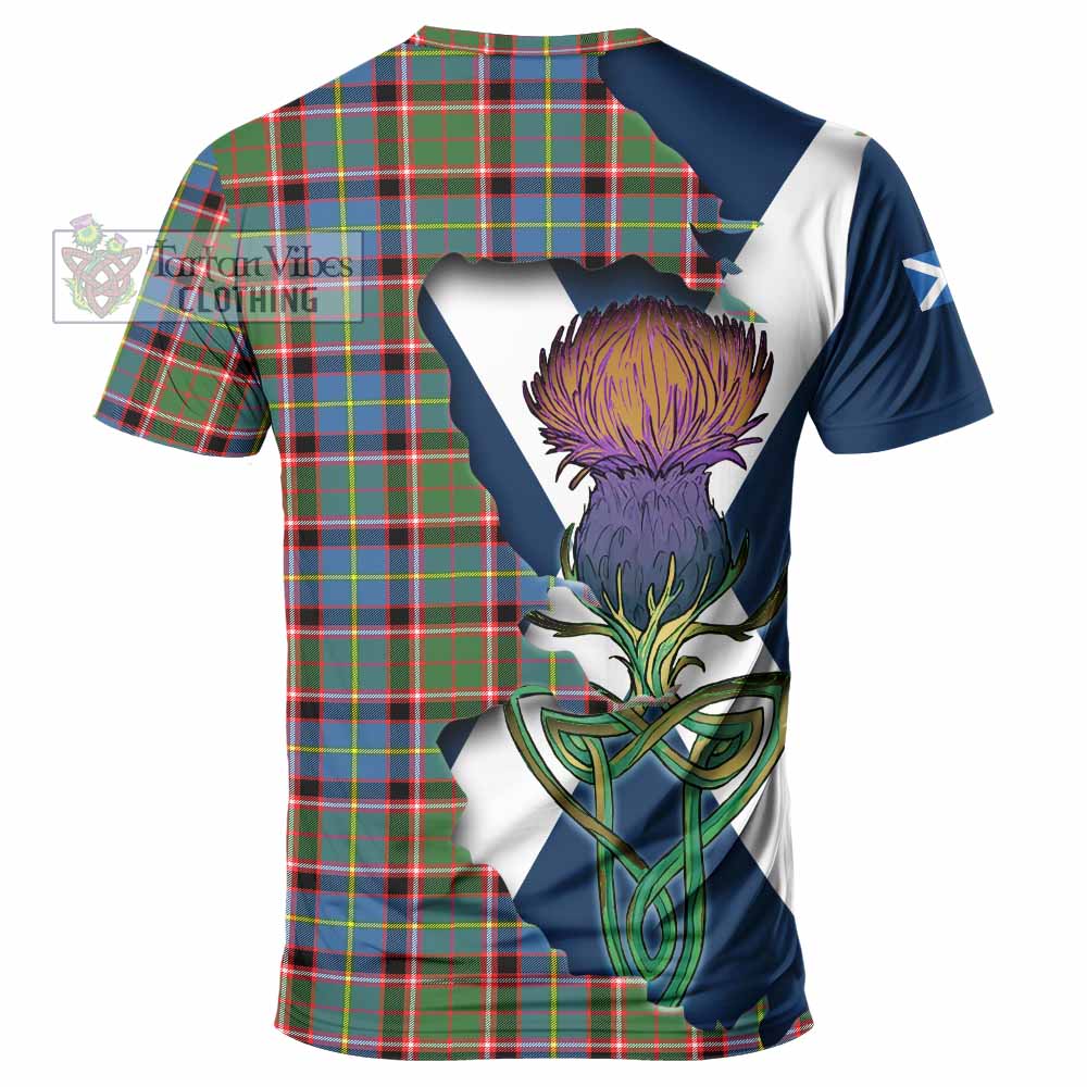 Norvel Tartan Family Crest T-Shirt Scottish Thistle Celtic Inspired - Tartan Vibes Clothing