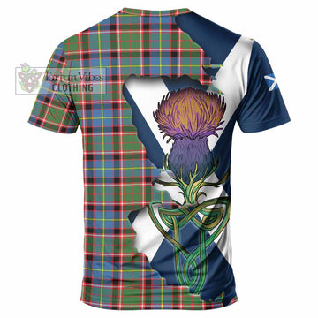 Norvel Tartan Family Crest T-Shirt Scottish Thistle Celtic Inspired - Tartan Vibes Clothing