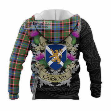 Norvel Tartan Family Crest Knitted Hoodie Lion Rampant Royal Thistle Shield Celtic Inspired - Tartan Vibes Clothing