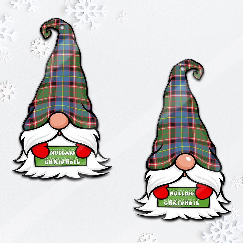 Norvel Gnome Christmas Ornament with His Tartan Christmas Hat - Tartan Vibes Clothing
