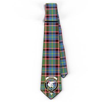 Norvel Tartan Classic Necktie with Family Crest