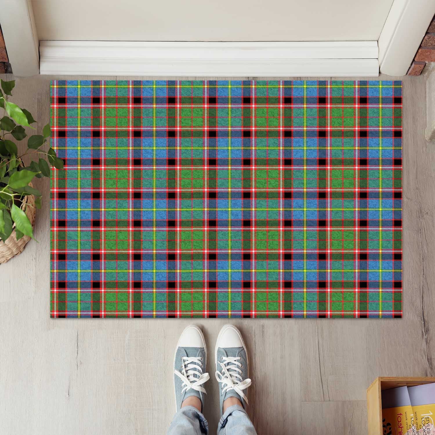 Norvel Tartan Rubber Doormat - Tartan Vibes Clothing