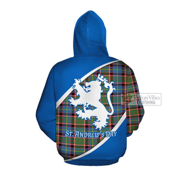 Norvel Family Crest Tartan Cotton Hoodie Celebrate Saint Andrew's Day in Style Pullover Hoodie - Tartan Vibes Clothing