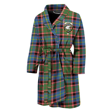 Norvel Tartan Bathrobe with Family Crest Unisex M - Tartan Vibes Clothing