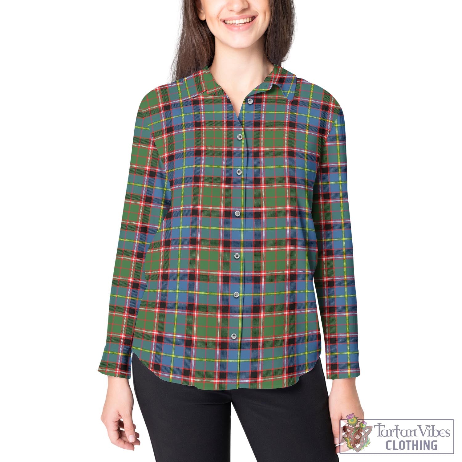 Norvel Tartan Women's Casual Shirt - Tartan Vibes Clothing