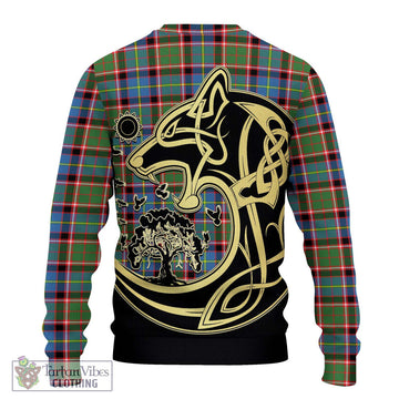 Norvel Tartan Ugly Sweater with Family Crest Celtic Wolf Style - Tartan Vibes Clothing
