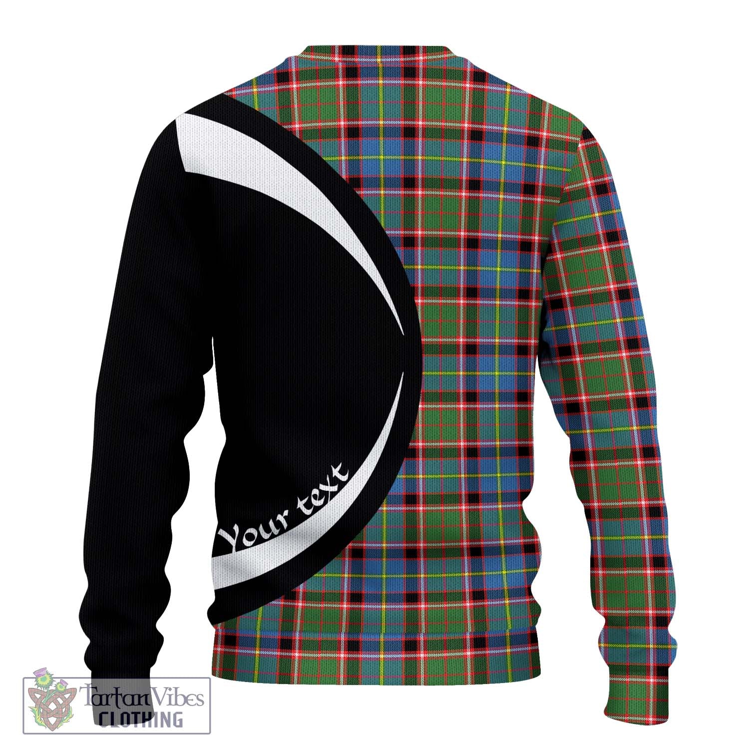 Norvel Tartan Ugly Sweater with Family Crest Circle Style - Tartan Vibes Clothing