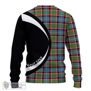 Norvel Tartan Ugly Sweater with Family Crest Circle Style - Tartan Vibes Clothing