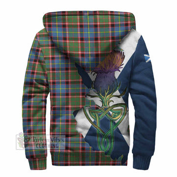 Norvel Tartan Family Crest Sherpa Hoodie Scottish Thistle Celtic Inspired - Tartan Vibes Clothing
