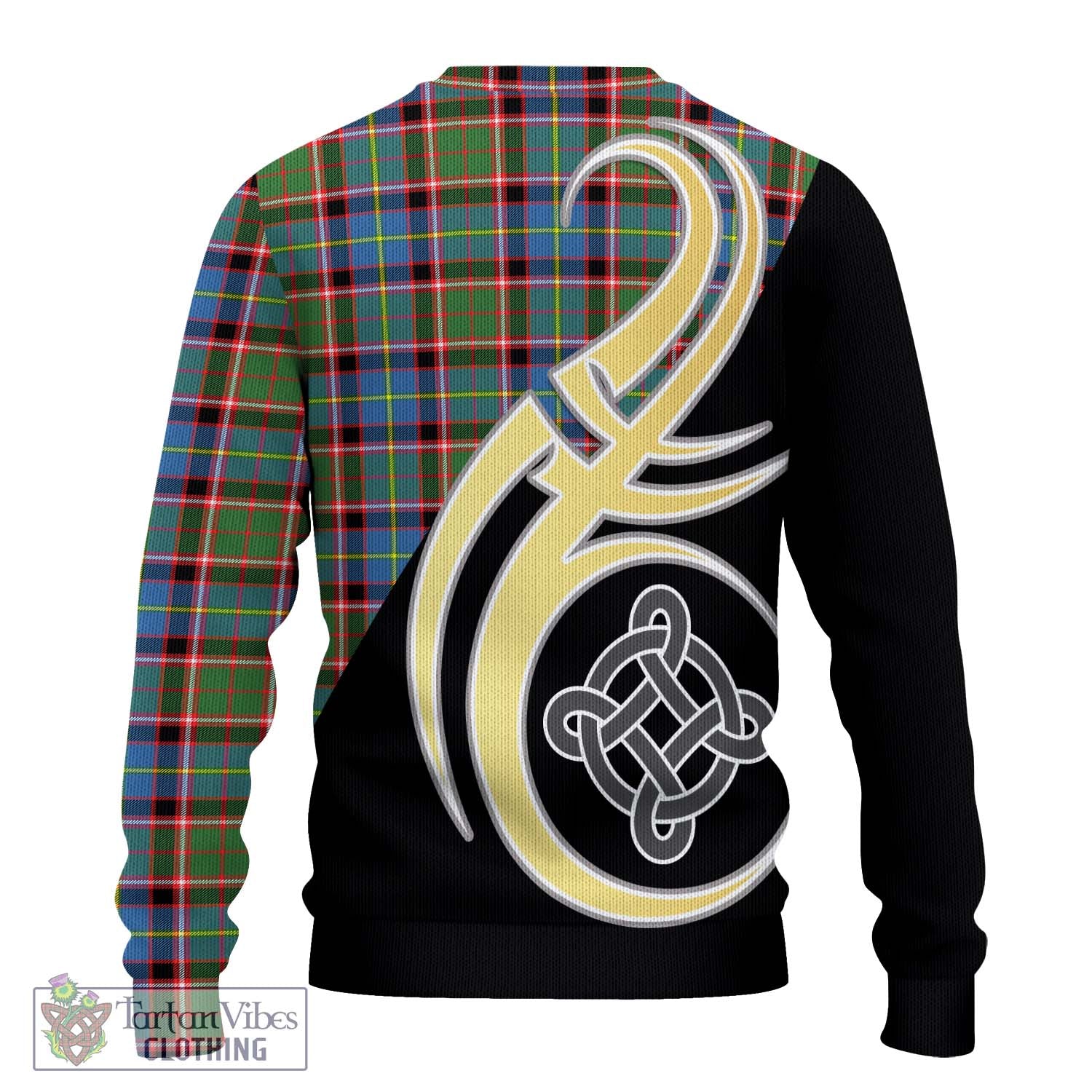 Norvel Tartan Ugly Sweater with Family Crest and Celtic Symbol Style - Tartan Vibes Clothing