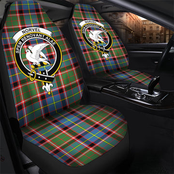 Norvel Tartan Car Seat Cover with Family Crest - Tartan Vibes Clothing