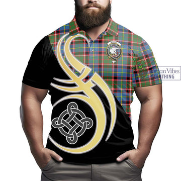 Norvel Tartan Polo Shirt with Family Crest and Celtic Symbol Style - Tartan Vibes Clothing