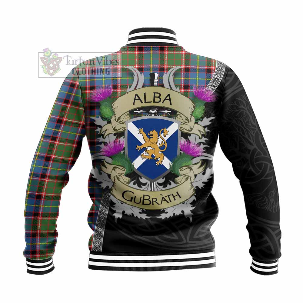 Norvel Tartan Family Crest Baseball Jacket Lion Rampant Royal Thistle Shield Celtic Inspired - Tartan Vibes Clothing