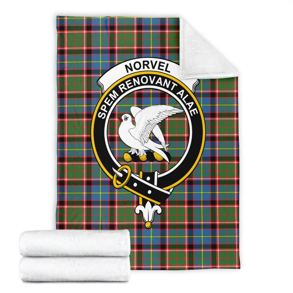 Norvel Tartan Blanket with Family Crest - Tartan Vibes Clothing