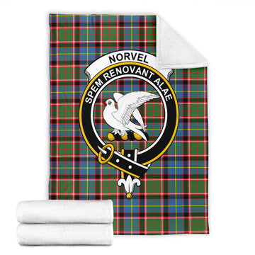 Norvel Tartan Blanket with Family Crest - Tartan Vibes Clothing