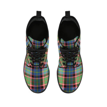 Norvel Tartan Leather Boots - Tartan Vibes Clothing
