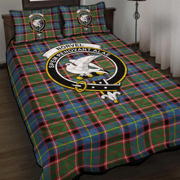 Norvel Tartan Quilt Bed Set with Family Crest - Tartan Vibes Clothing