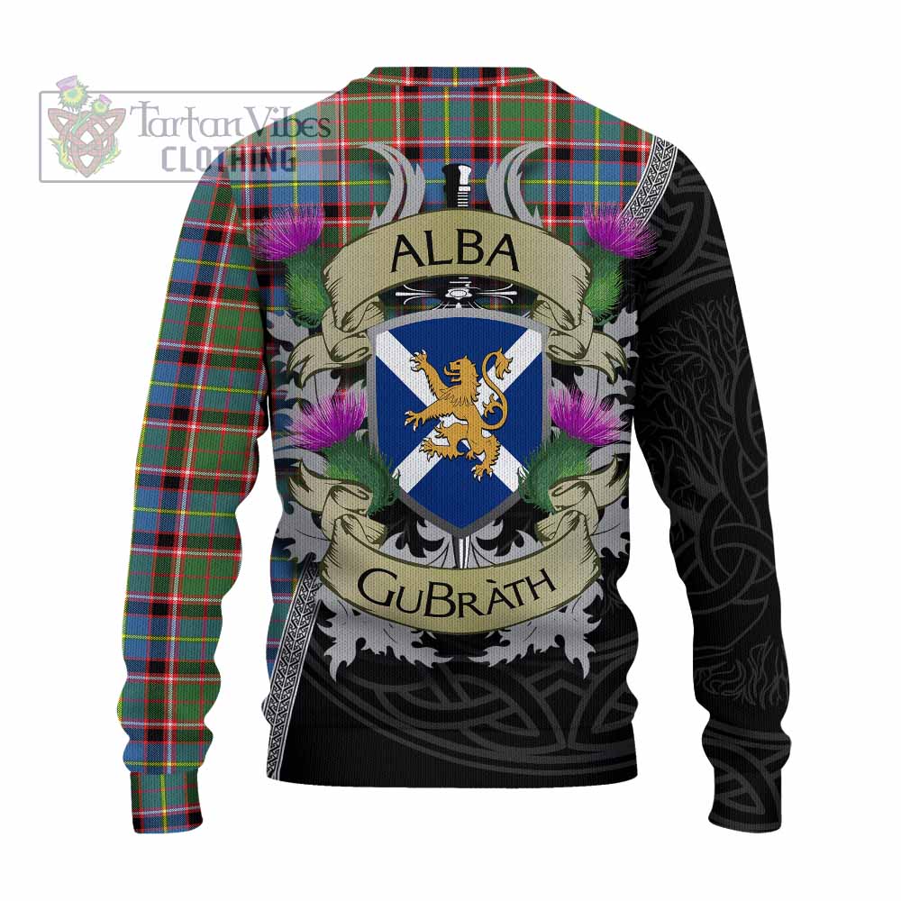 Norvel Tartan Family Crest Knitted Sweater Lion Rampant Royal Thistle Shield Celtic Inspired - Tartan Vibes Clothing