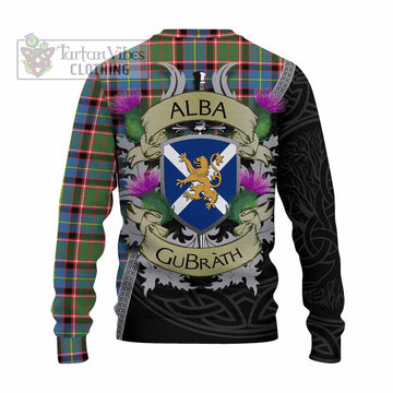 Norvel Tartan Family Crest Knitted Sweater Lion Rampant Royal Thistle Shield Celtic Inspired - Tartan Vibes Clothing