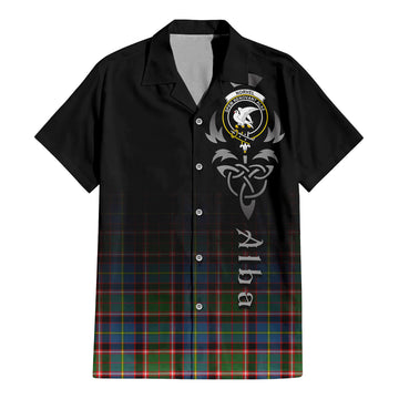 Norvel Tartan Hawaiian Shirt Shirt Featuring Alba Gu Brath Family Crest Celtic Inspired - Tartan Vibes Clothing