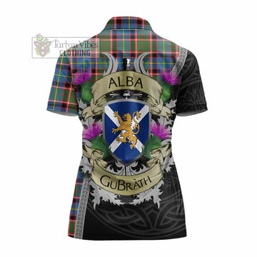 Norvel Tartan Family Crest Women's Polo Shirt Lion Rampant Royal Thistle Shield Celtic Inspired - Tartan Vibes Clothing