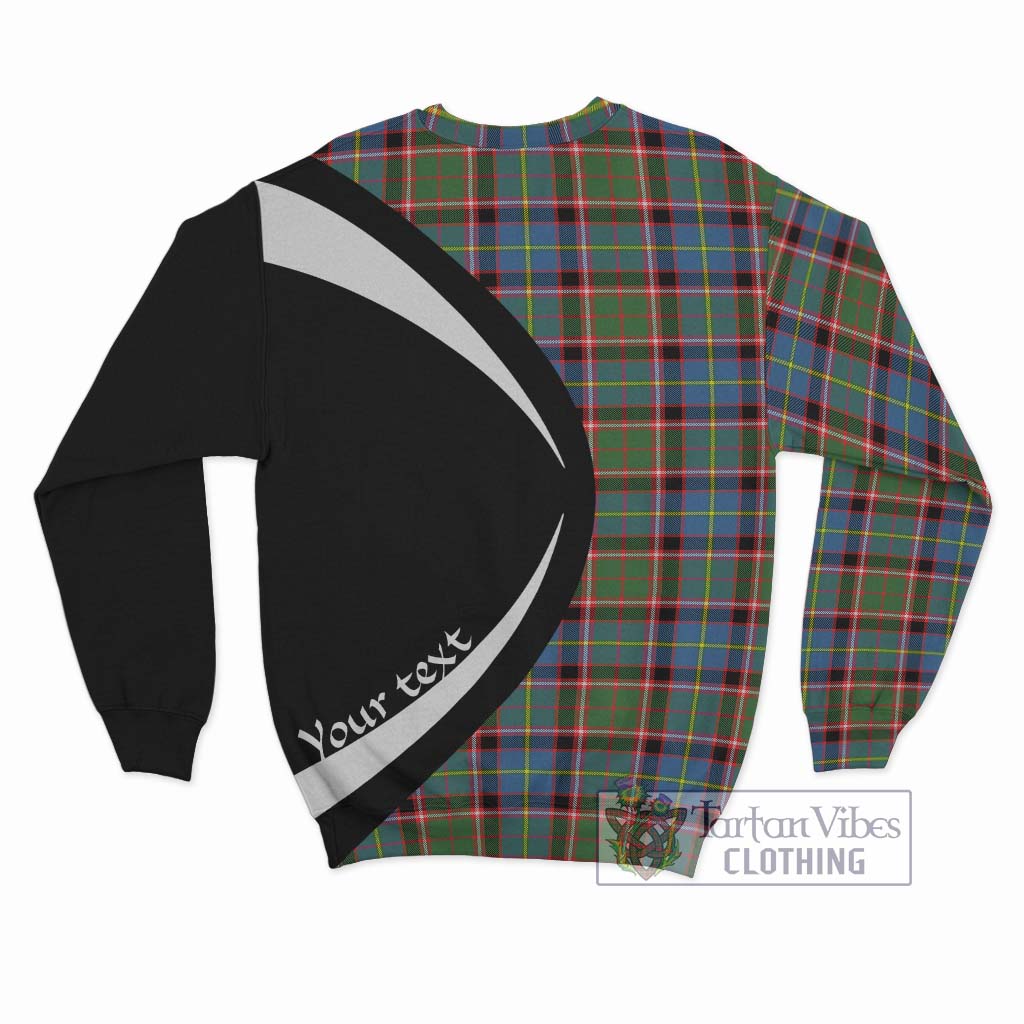 Norvel Tartan Sweatshirt with Family Crest Circle Style - Tartan Vibes Clothing