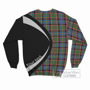 Norvel Tartan Sweatshirt with Family Crest Circle Style - Tartan Vibes Clothing