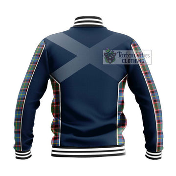 Norvel Tartan Baseball Jacket with Family Crest and Lion Rampant Vibes Sport Style - Tartan Vibes Clothing