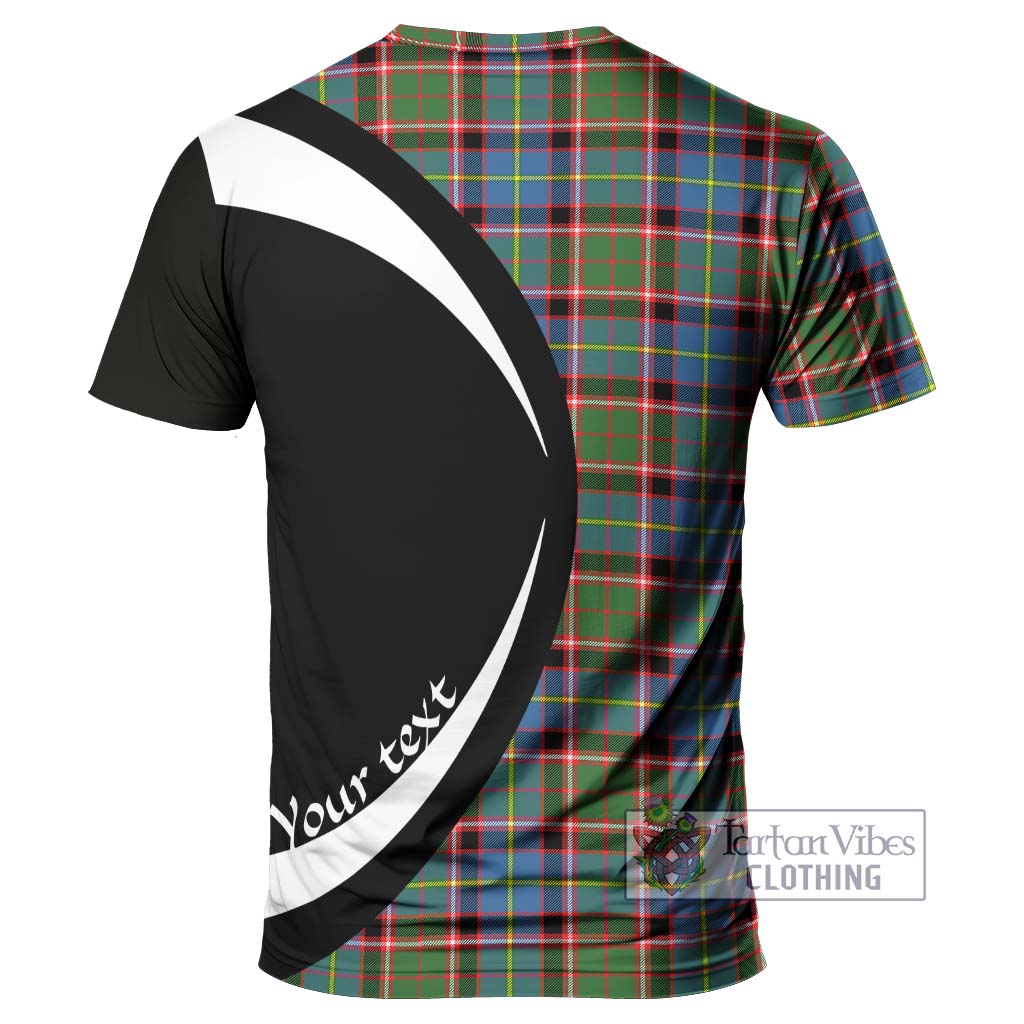Norvel Tartan T-Shirt with Family Crest Circle Style - Tartan Vibes Clothing