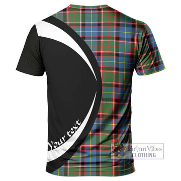 Norvel Tartan T-Shirt with Family Crest Circle Style - Tartan Vibes Clothing