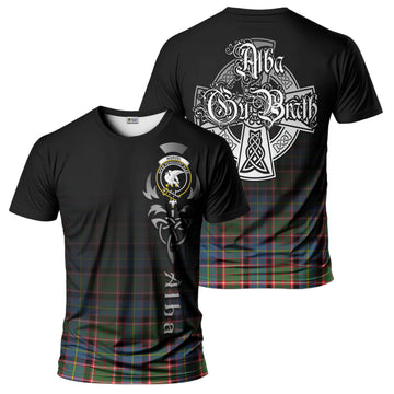 Norvel Tartan T-Shirt Featuring Alba Gu Brath Family Crest Celtic Inspired
