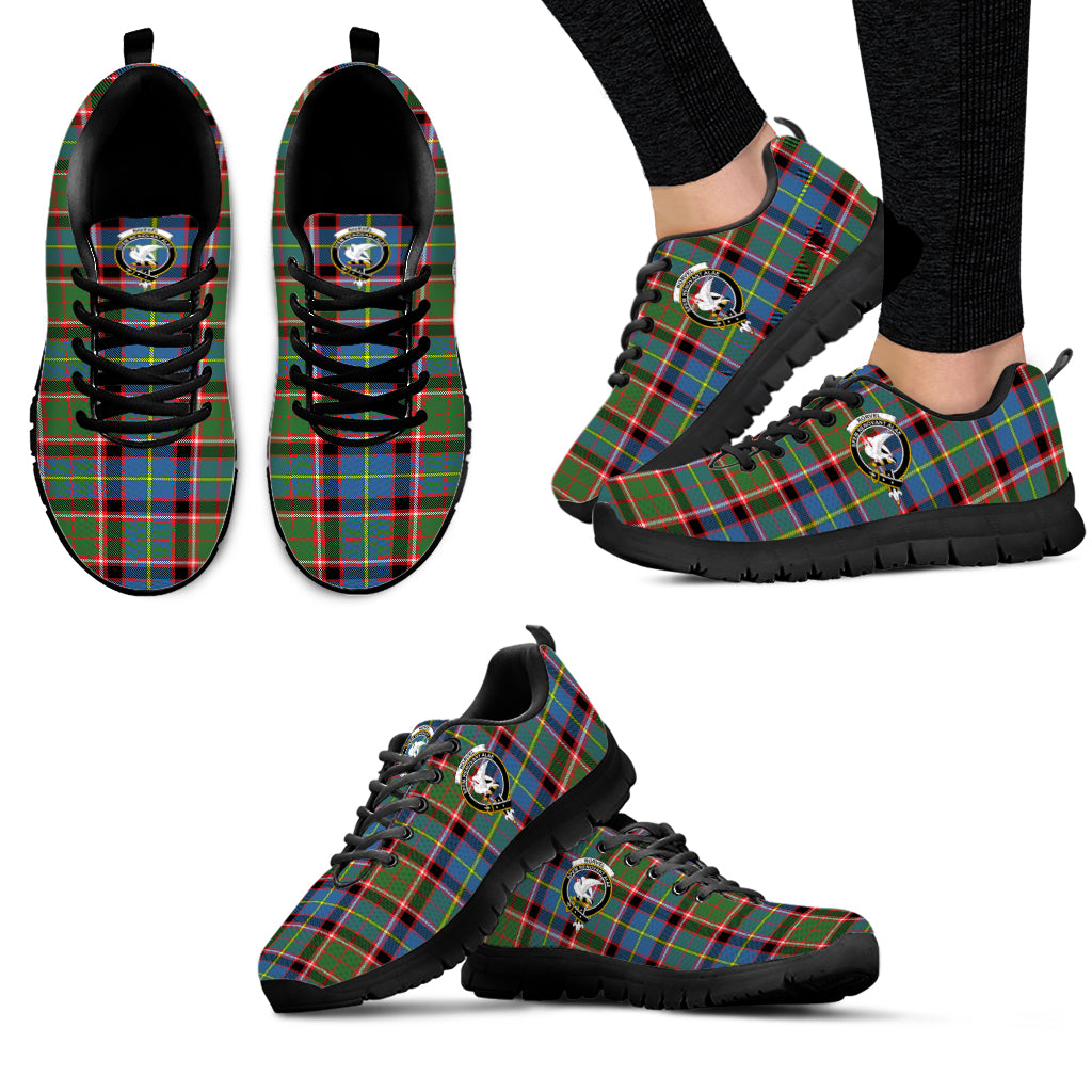 Norvel Tartan Sneakers with Family Crest - Tartan Vibes Clothing